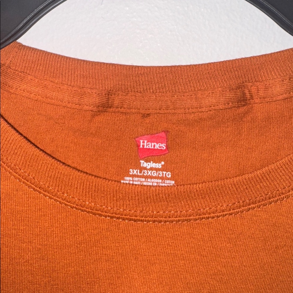Hanes New in Bag 3XL Kubota Burnt Orange Tagless Tee - Picture 2 of 3